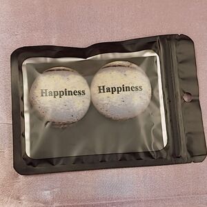 Happiness Earrings in Silver and Black
